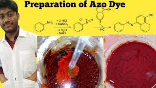 Preparation Of Azo Dye  Azo Dye Synthesis  Preparation Of Phenyl Azo Beta Naphthol  Azo Dye Test [upl. by Konyn583]