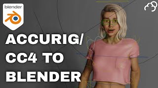 Free AccurigCharacter Creator 4 to Blender Addon [upl. by Kippie]