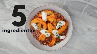 Pompoen uit de oven met rijst  Recept  Allerhande [upl. by Jacobah]