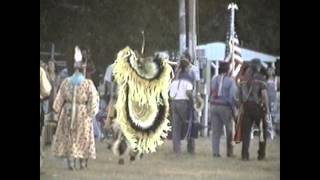 Leonard Cozad Sr talkingintroducing Kiowa song for Grand Entry at Indian Hills Powwow 1998 [upl. by Yelnikcm]