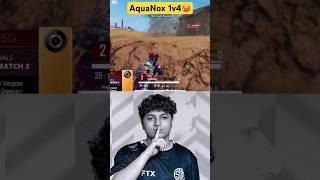 🥵AquaNox 1v4 soul bgmi shorts [upl. by Aivatnwahs]