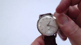 Zenith Sporto stainless steel wristwatch circa 1956 [upl. by Nitsreik]