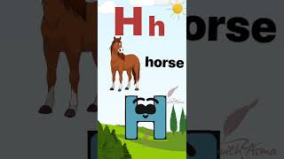 learn the alphabet the letter HEnglish alphabet series Today were learning about the letter quothquot [upl. by Ahsiym]