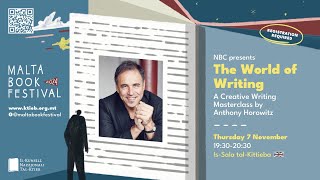 A Creative Writing Masterclass By Anthony Horowitz  Malta Book Festival 2024 [upl. by Eelyahs761]