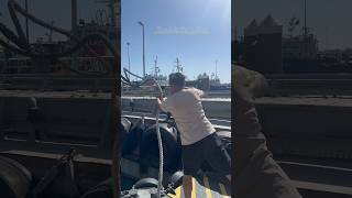 How to throw mooring rope off shore jobship joblife at sea rashikthesailor viral shortvideo [upl. by Netsreik]