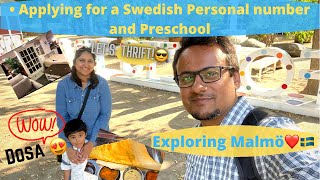 Applying for Personal number and Preschool  Indian Moving to Sweden  Settling in Malmo 🇸🇪 [upl. by Adrahs]