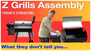 How to Assemble a Z Grills Pellet Grill Model 450B and 7002F2 [upl. by Dinny]