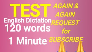 120 Words 0ne Minute Shorthand English Dictation Shorthand Passages Speed Shorthand Dictation [upl. by Namhcan]