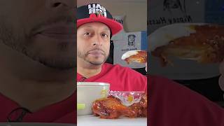 CHICKEN WINGS DUNKED INTO RANCH SAUSE chickenwings wings ranchdressing ranch youtubeshorts yt [upl. by Noevart]