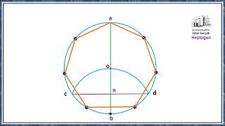 HOW TO DRAW A REGULAR HEPTAGON INSCRIBED IN A CIRCLE  General Method  ENGINEERING DRAWING [upl. by Asillim43]