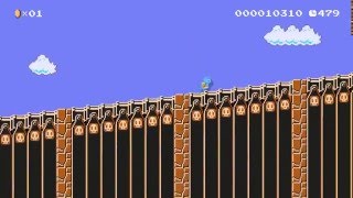 Slope Physics by Babin  SUPER MARIO MAKER  No Commentary 1AH [upl. by Ttnerb]