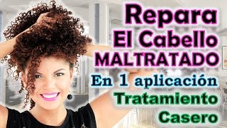 Tratamiento Casero que REPARA EL DAÑO del cabello en 1 sola aplicación  treatments  YOLIANA GAMBOA [upl. by Naeloj592]