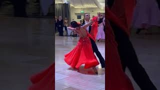 A little slow fox 🦊 ballroomdance ballroom danza slowfox foxtrot dancecompetition dancecomp [upl. by Teresina582]