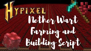 Hypixel Skyblock Nether Wart Farming Script for Alchemy 120M per day Comes with Building Script [upl. by Kataway450]