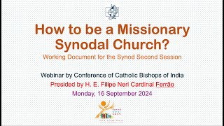 CCBI Webinar Synod Working Document  II [upl. by Ahsikar]