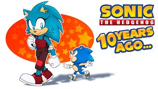 Sonic 10 Years Ago  Sonic Comic Dub Compilation Evay [upl. by Yortal]