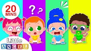 Ten Little Babies Song  Counting Numbers  Songs for Babies amp Kids  Nursery Rymes by Little Angel [upl. by Scotti]