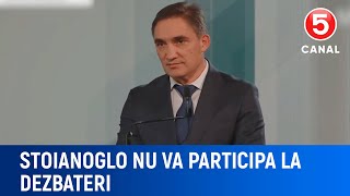 Stoianoglo nu va participa la dezbateri [upl. by Paolo]