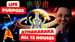 ATMAKARAKA in all the 12 Houses of a Horoscope  Unlocking Your Souls Path atmakaraka [upl. by Perla]