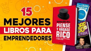 📚 15 Mejores Libros para Emprendedores 📕 Libros que Cambiaron Mi Vida [upl. by Sileas]