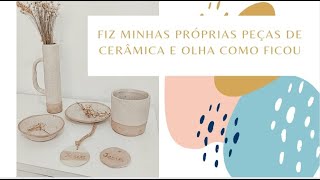 COMO USEI A MASSA DE CERÃ‚MICA FRIA E FIZ LINDAS PEÃ‡AS  SEM QUEIMA [upl. by Cleon427]