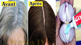 Noircir les cheveux avec une recette naturelle à la maison dès les deux premières utilisations [upl. by Ylloh395]