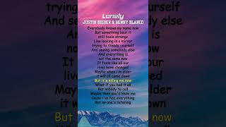 Justin Bieber amp benny blanco  Lonely Lyrics shorts [upl. by Ikkim273]