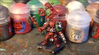 Painting a space marine techmarine warhammer 40k [upl. by Bilak]