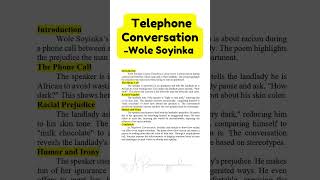 Telephone ConversationWole Soyinka POSTCOLONIAL LITERATUREInstant Essay for Exam Successtrending [upl. by Imekawulo640]