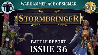 Fungoid CaveShaman Warhammer AoS Stormbringer Issue 36 Battle Report [upl. by Manon]