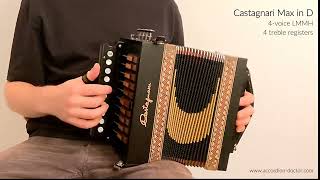 For Sale Castagnari Max in D  Accordion Doctor [upl. by Ananna212]