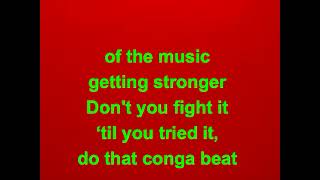 Conga Miami Sound Machine Male Key Karaoke [upl. by Blancha157]