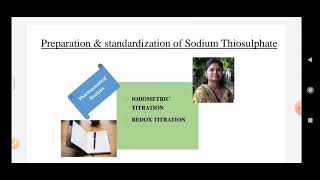 Preparation amp standardization of Sodium ThiosulphateIodometric titrationShiv Bhadra Singh [upl. by Rraval]