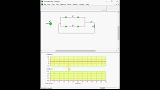 Rectificador de onda completa con cuatro diodos Simulación [upl. by Einnhoj]