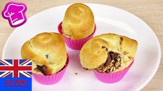 DELICIOUS NUTELLA CRUFFINS Chocolate Croissant meets Muffin  easy amp quick  only 3 ingredients [upl. by Mellisent]