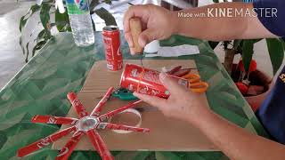 How to make wind spinners from aluminium cans [upl. by Mack]