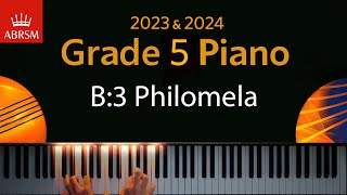 ABRSM 2023 amp 2024  Grade 5 Piano exam  B3 Philomela  Dorothy Pilling [upl. by Surad931]