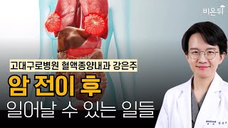 암 전이 후 일어날 수 있는 일들  고대구로병원 혈액종양내과 강은주 [upl. by Gnirps]