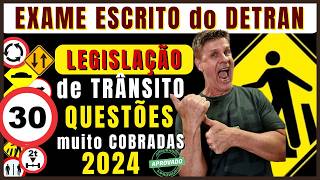 PROVA TEÓRICA DO DETRAN 2024  EXAME DE LEGISLAÇÃO DE TRÂNSITO 2024  SIMULADO DETRAN QUESTÕES 2024 [upl. by Amlez154]