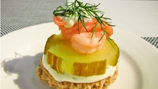 Receta Canapés de camarones [upl. by Oriole]