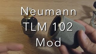 Neumann TLM 102 mod optimieren des Korbs [upl. by Wesle]