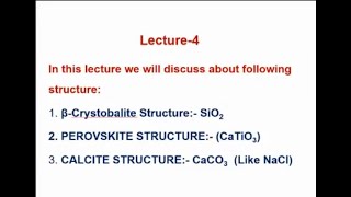 Ionic Crystal Structures Lec4 by Malik sir [upl. by Patricio652]