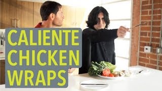 Low Calorie Chicken Wraps Recipe  Being Fat Sucks [upl. by Anstice]