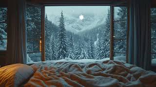 Calming Piano Sounds In Snowy Day For Relaxing After Work  Stay In Bed And Enjoy The Music [upl. by Ulda]