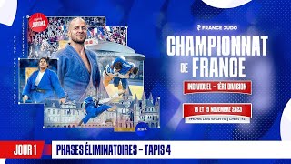 Jour 1  Tapis 4 Phases Éliminatoires  Championnat de France Individuel 1D 2023 [upl. by Manson]