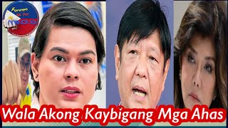 VP SARA TAHASANG SINABI KAYLAN MAN AY HINDI NIYA NAGING KAY BIGAN SI PBBM komentonikamanong [upl. by Llenram]