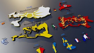 The Countries of Europe at their Greatest Extent [upl. by Magdau]