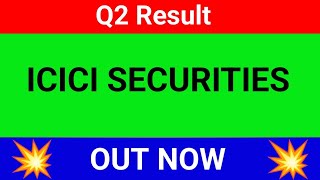 icici securities Q2 results 2025  ICICI securities share result today  ICICI securities news today [upl. by Trill]