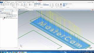 Engraving operation in mastercam 2018 [upl. by Ora]