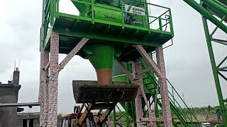 Schwing stetter H1J batching plant me concrete load trail kaise kare [upl. by Supen]